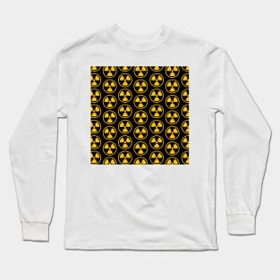 Radioactive Wall Yellow Pattern Long Sleeve T-Shirt